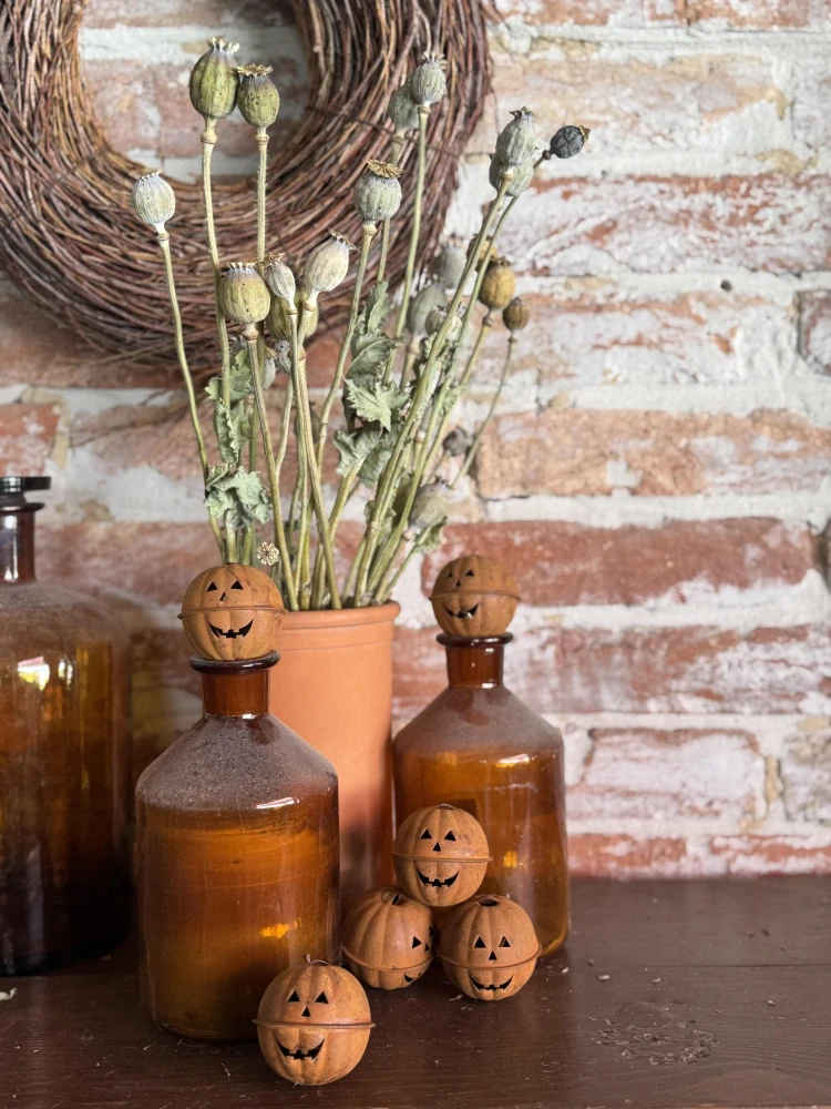 Podzimní rezavá rolnička "Halloween"