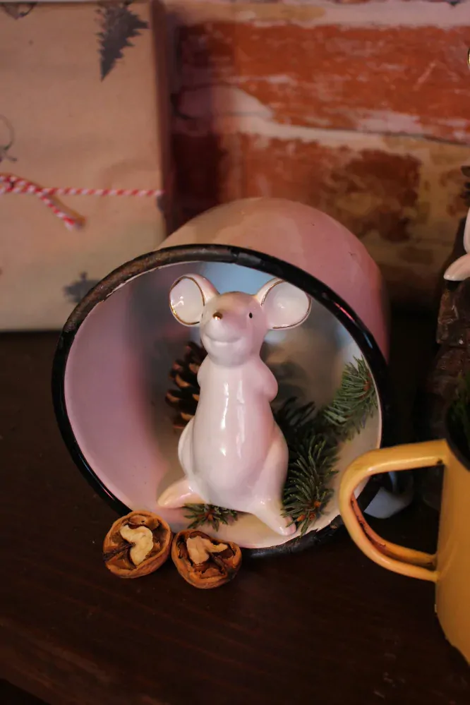 Porcelánová myška 