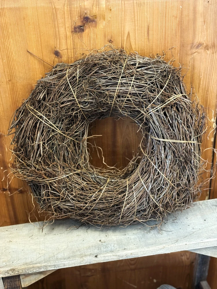 Velký proutěný věnec - 45 cm