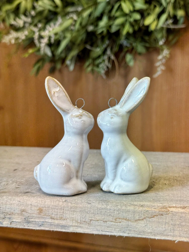 Porcelánový závěsný zajíc *