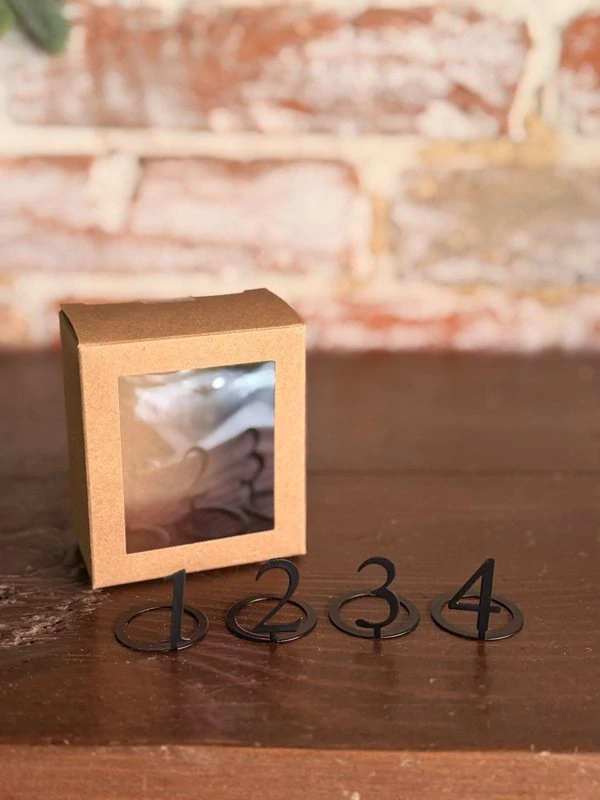 Adventní kroužek na svíčky s čísly - set 4 ks*