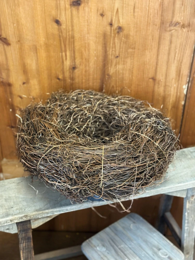 Velký proutěný věnec - 45 cm