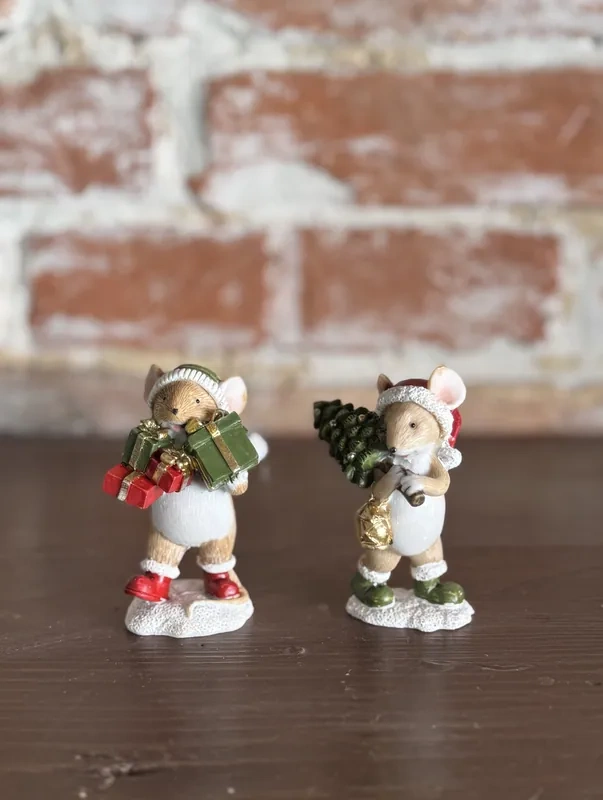 Dekorativní figurka "Vánoční myška"