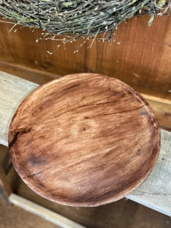 Dřevěný kulatý podnos - 28 cm