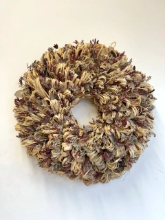 Lýkový růžový věnec - 60 cm