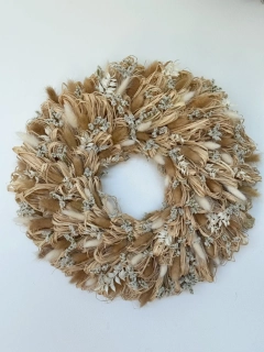 Prázdninový lýkový věnec - 45 cm